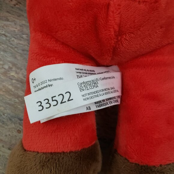 Nintendo Super Mario Bros Fire Mario 12" Plush Toy - Picture 6 of 6